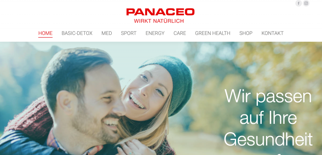 Website von Panaceo